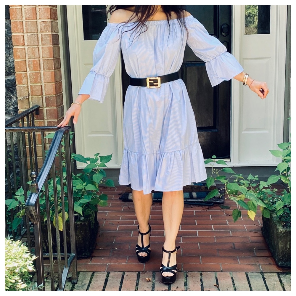BOHO CHIC OFF THE SHOULDER TUNIC DRESS - Picture 8 of 14